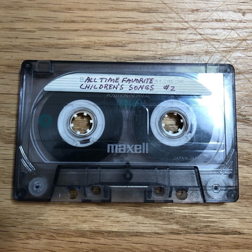 Vintage Cassette Tape All Time Favorite Children’s Songs Homemade